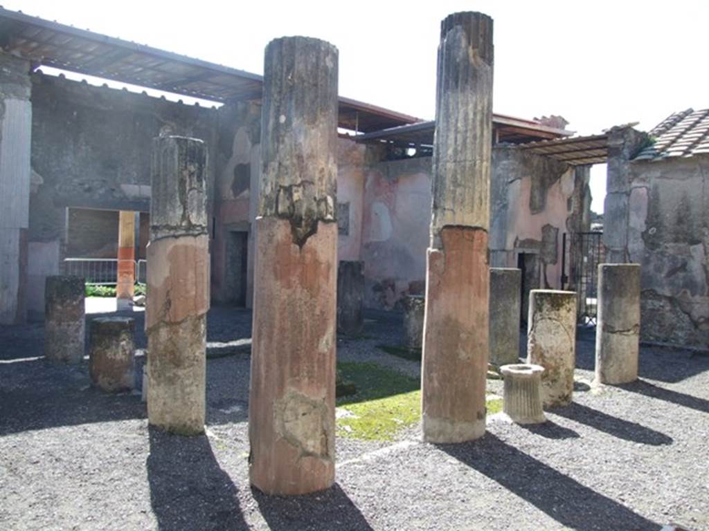 VI.9.6 Pompeii. W.786.  Room 3, looking east along the north side of the atrium towards corridor 10, to pseudo-peristyle.
The doorway to room 12 is on the left.
Photo by Tatiana Warscher. Photo © Deutsches Archäologisches Institut, Abteilung Rom, Arkiv. 
