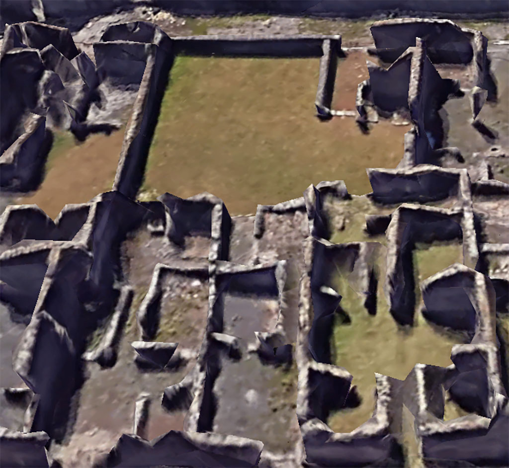 VI.11.15 Pompeii, in centre of lower photo. Google Earth. 2023. Looking west.
VI.11.14 can be seen in the lower centre, with VI.11.16 on the right of the lower photo. 
VI.11.05 Pompeii, is in the upper photo.
