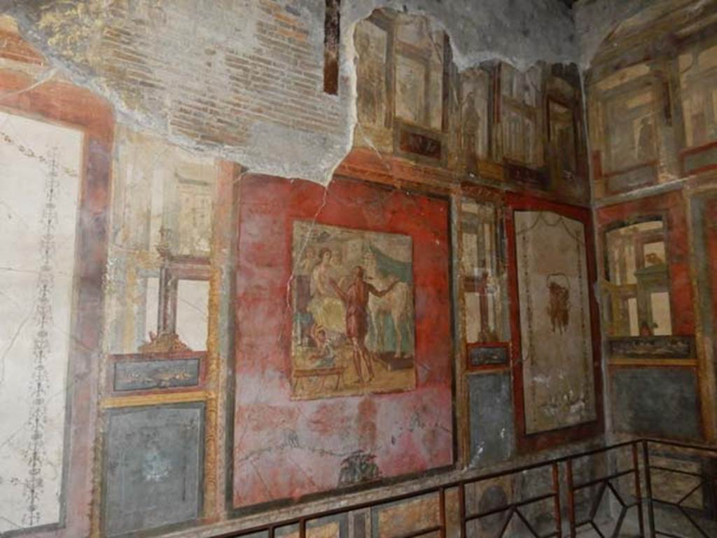 VI.15.1 Pompeii. May 2017. Looking east along north wall. Photo courtesy of Buzz Ferebee.

