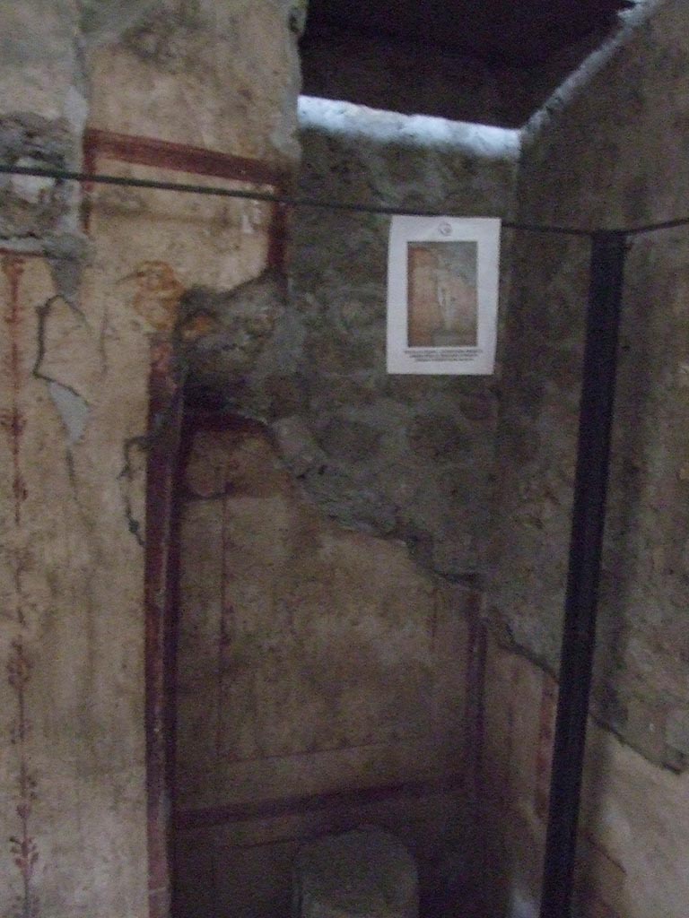 VI.15.1 Pompeii. January 2023. 
Statue of Priapus, detail of face, on display in exhibition in Palaestra.
Photo courtesy of Johannes Eber.
