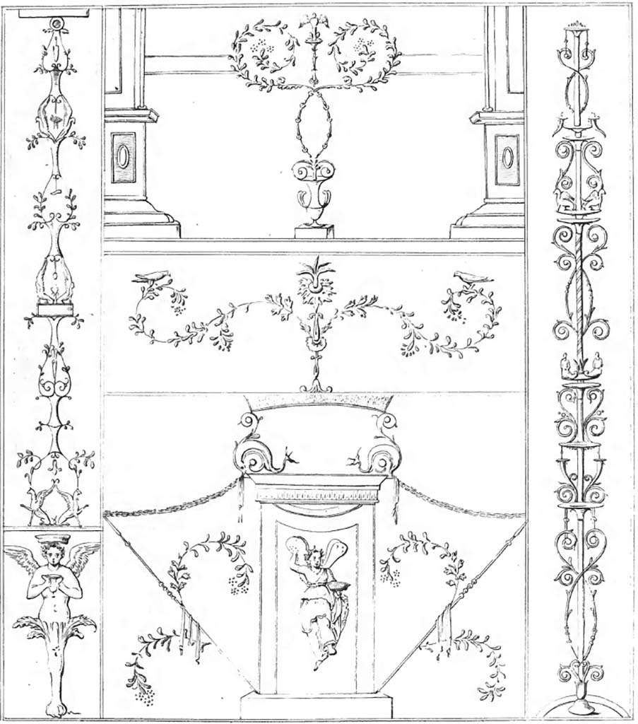 VI.17.9-11 Pompeii or Via Consolare. One zoccolo at the top, and the second below. ADE VII, 79, 353.