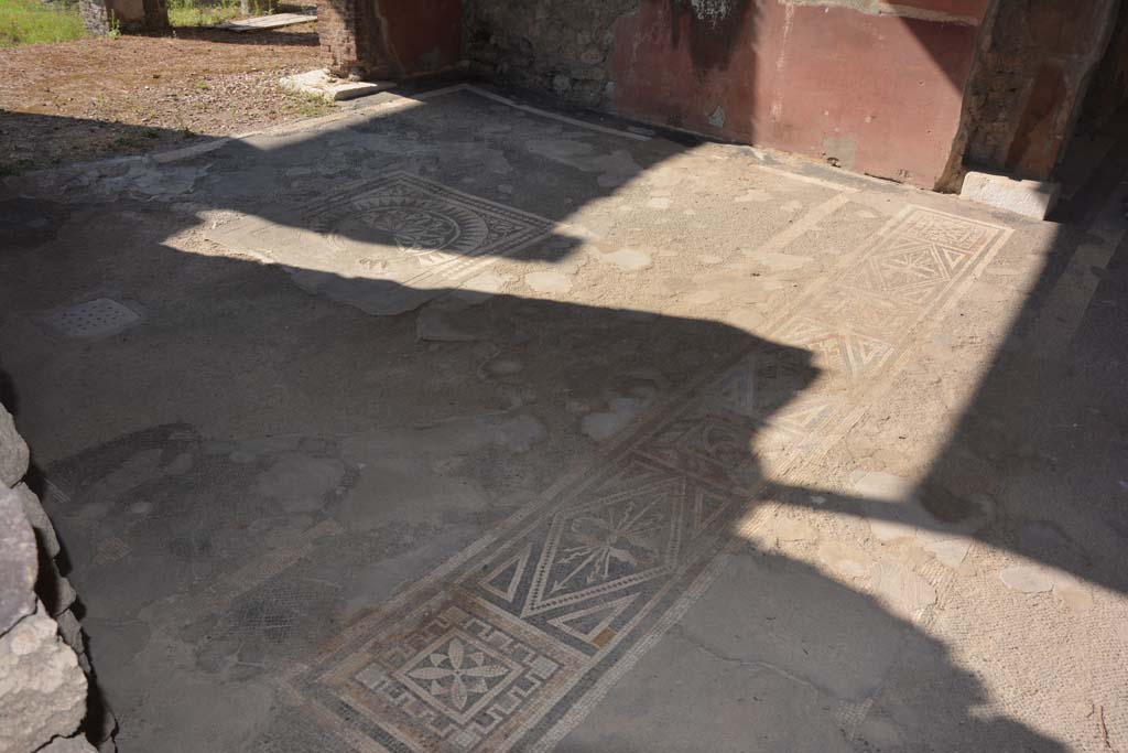 VII.1.40 Pompeii. September 2019. Tablinum 11, looking south-west across tablinum towards lower west wall.
Foto Annette Haug, ERC Grant 681269 DÉCOR.

