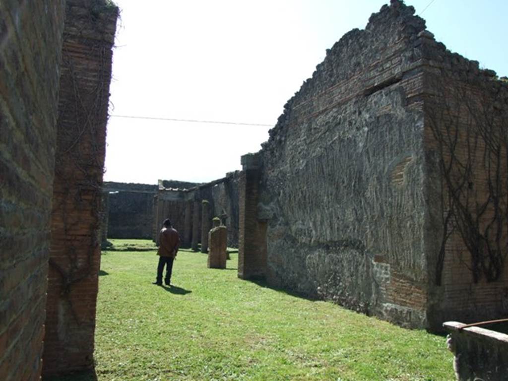 VII.2.18 Pompeii. March 2009. Room 10, tablinum. Looking south.