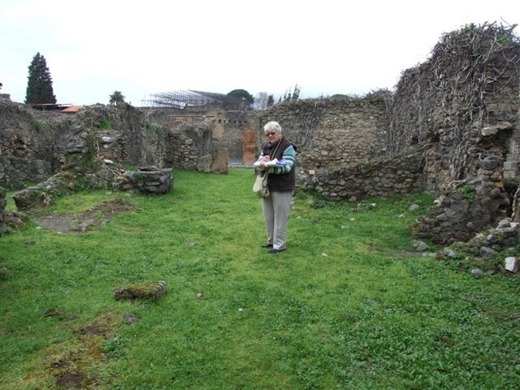 VII.3.4 Pompeii. March 2009.  Looking north towards the front of the dwelling.