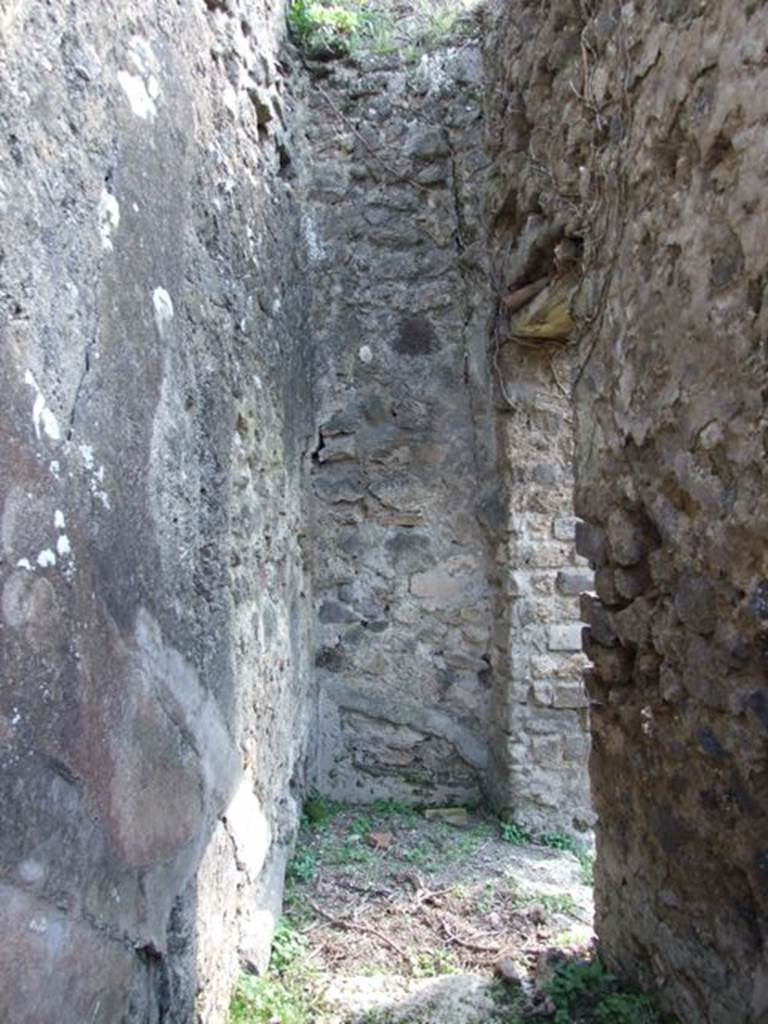 VII.4.56 Pompeii.  March 2009.  Room 8.  Looking South to entrance from North Portico for staircase. 