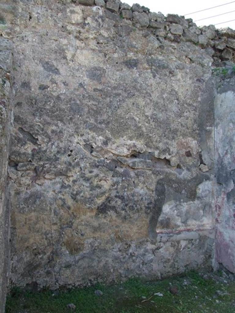 VII.4.57. Pompeii.  March 2009.  Room 10.  Cubiculum. West wall.