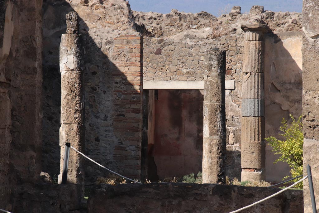 VII.7.2 Pompeii. October 2023. Looking towards room “z1” in north-west corner of peristyle. Photo courtesy of Klaus Heese.