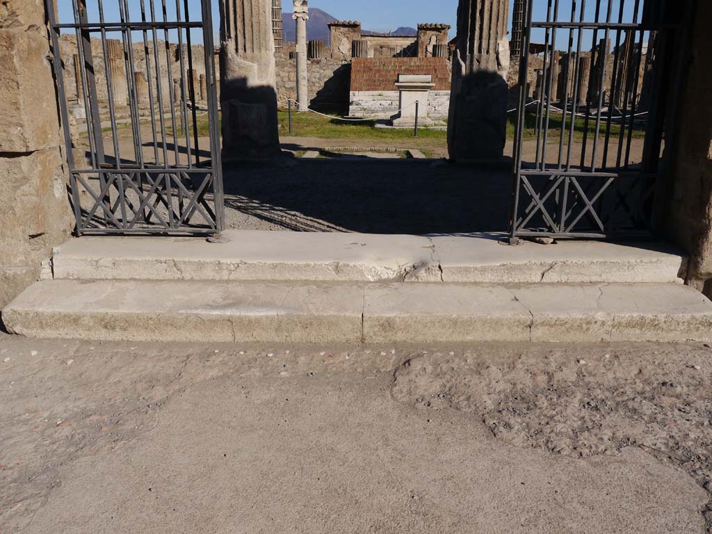 VII.7.32, Pompeii. September 2018. Looking north across doorway threshold. 
Foto Anne Kleineberg, ERC Grant 681269 DÉCOR.
