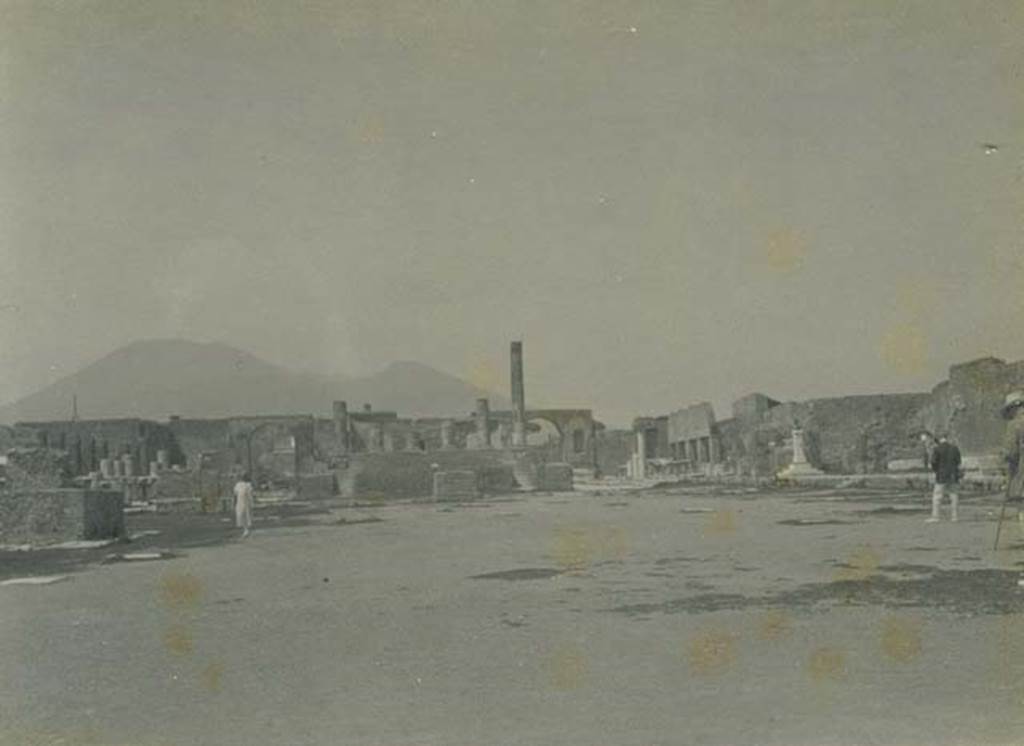 VII.8 Pompeii Forum. 1908. Looking north. Photo courtesy of Rick Bauer.