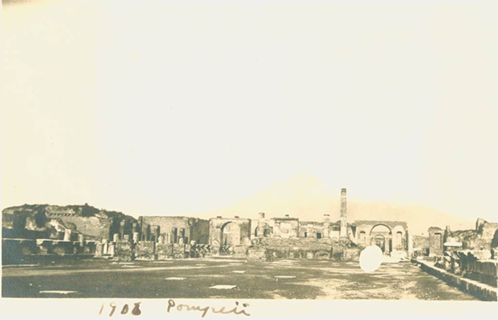 VII.8 Pompeii Forum. c.1900. Looking north. Photo courtesy of Rick Bauer.