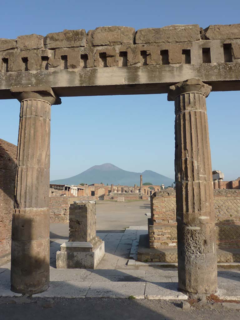 VII.8 Pompeii Forum.  Looking towards the south-west corner of the Forum. Photo courtesy of Rick Bauer.