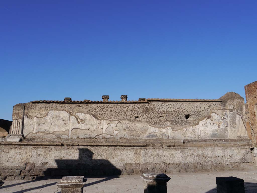 VII.8.1 Pompeii, May 2018. Looking south along east wall of Temple. Photo courtesy of Buzz Ferebee.

