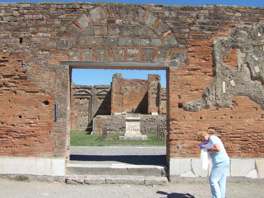 VII.9.2 Pompeii. March 2019. Looking north at marble veneer on north side of entrance doorway.
Foto Anne Kleineberg, ERC Grant 681269 DÉCOR.
