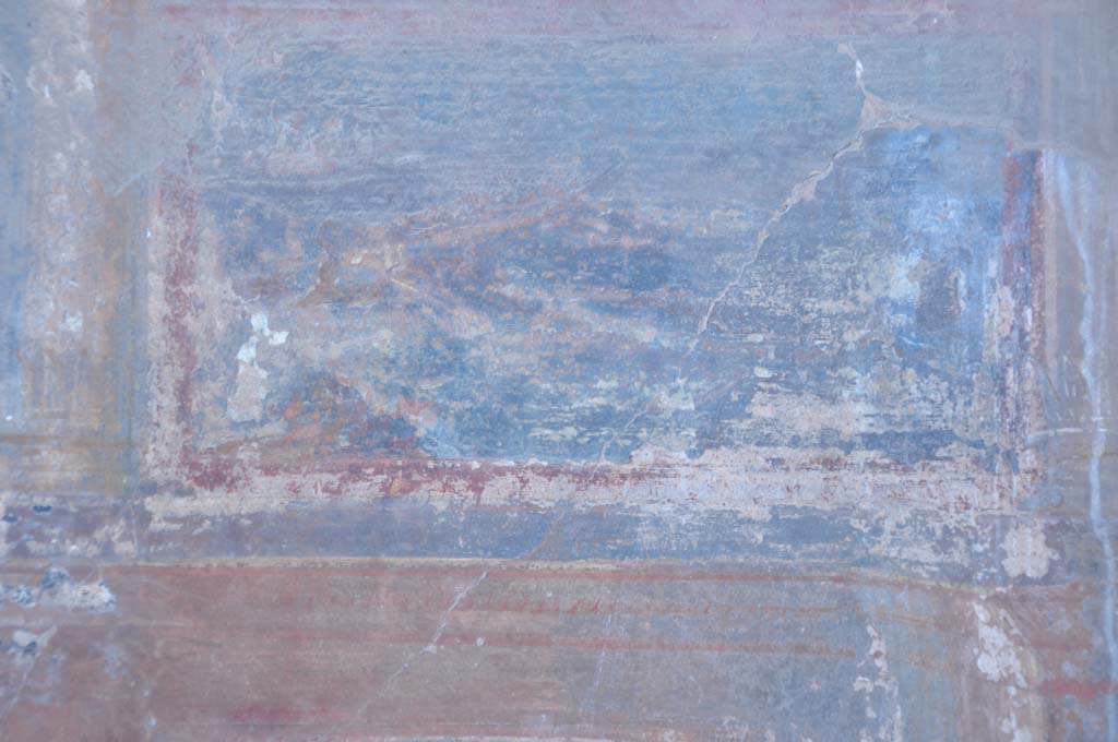 VII.9.7/8 Pompeii. July 2017. Painting of boats from north side of panel with female figure.
Foto Annette Haug, ERC Grant 681269 DÉCOR.
