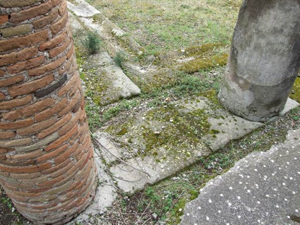 VII.9.47 Pompeii.  March 2009.  Peristyle area.  North west corner.