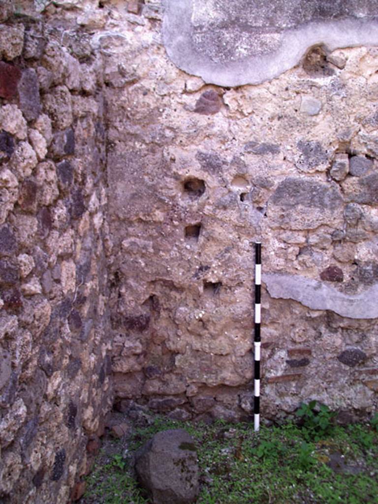 VII.12.11 Pompeii. July 2008. South-east corner, of room on west side of oven. Photo courtesy of Jared Benton.
