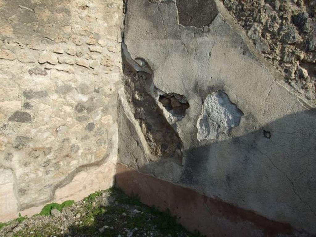 VII.13.10 Pompeii. December 2007. North-east corner of rear room.