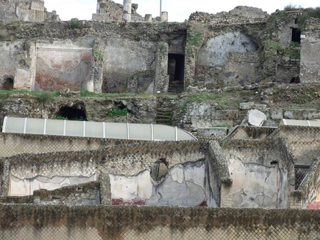 Rear of VII.16.13 Pompeii above Suburban Baths. December 2006. Looking east.