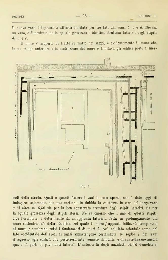VIII.1.3 Pompeii. Notizie degli Scavi di Antichit, 1900, Page 28.