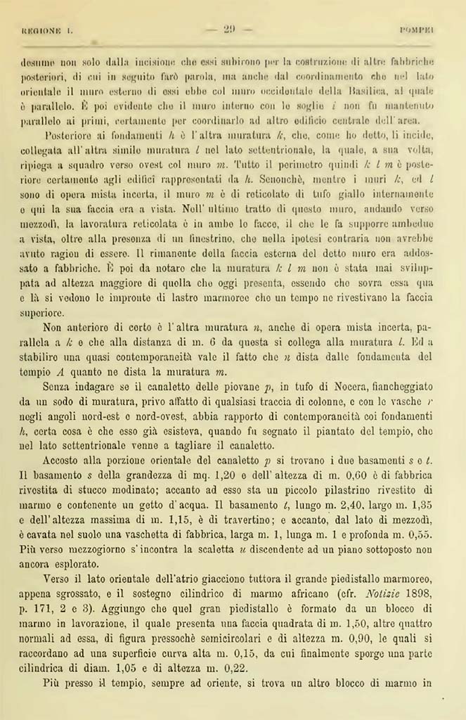 VIII.1.3 Pompeii. Notizie degli Scavi di Antichit, 1900, Page 29.