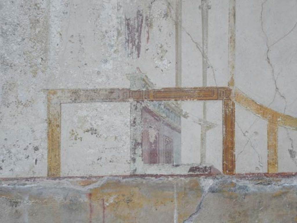 VIII.1.a Pompeii. May 2015. Detail from painted plaster. Photo courtesy of Buzz Ferebee.