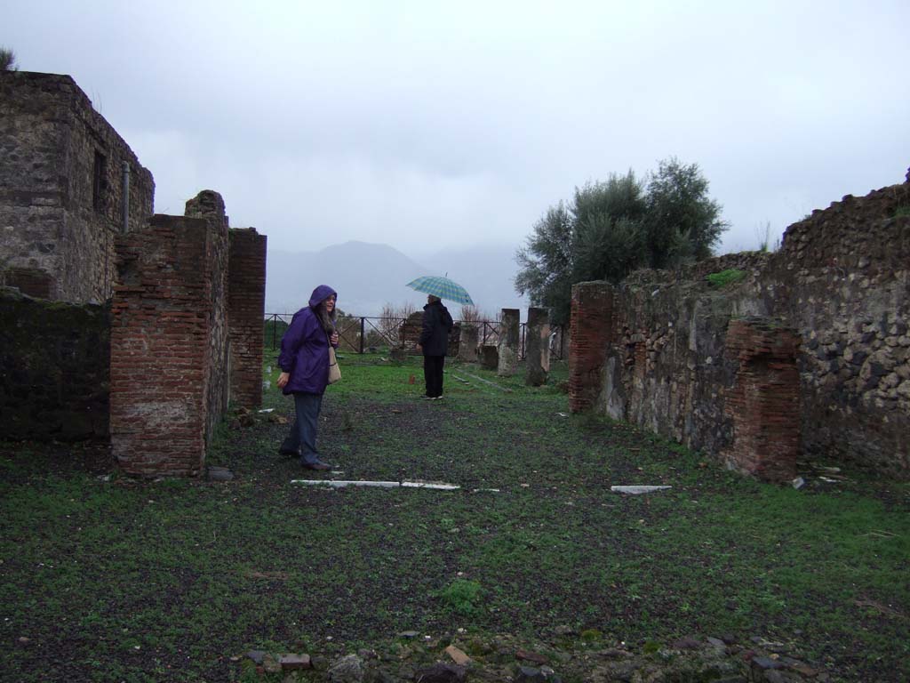 VIII.2.3 Pompeii. December 2005. Looking south to open tablinum, and through to peristyle.