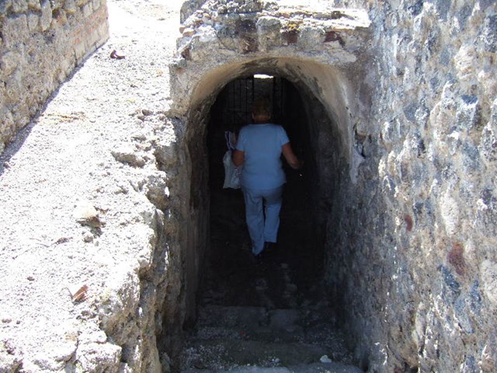 VIII.2.29 Pompeii. September 2005. Stairs to lower level