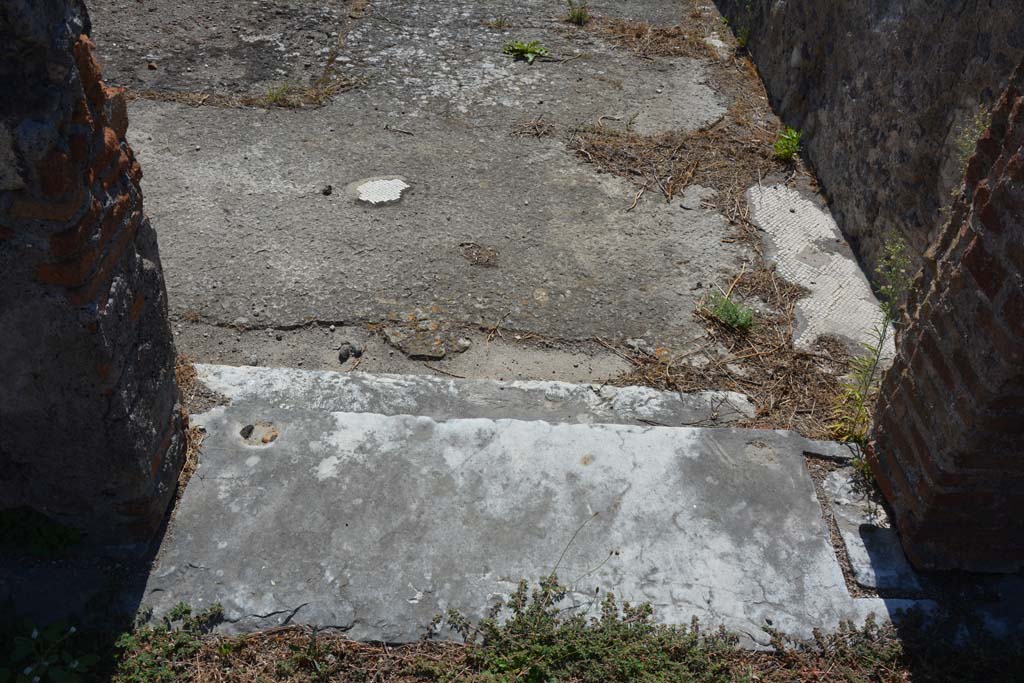 VIII.2.34 Pompeii. September 2019. Looking south towards doorway threshold into room ‘n’.
 Foto Annette Haug, ERC Grant 681269 DÉCOR.

