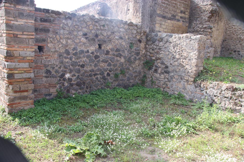 VIII.2.36 Pompeii. October 2023. South wall of room on west side of entrance doorway. Photo courtesy of Klaus Heese.

