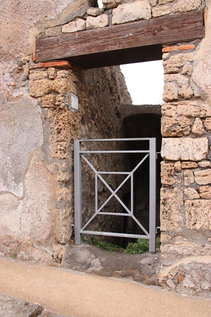 VIII.3.17 Pompeii. May 2024. Entrance to cellar. Photo courtesy of Klaus Heese.