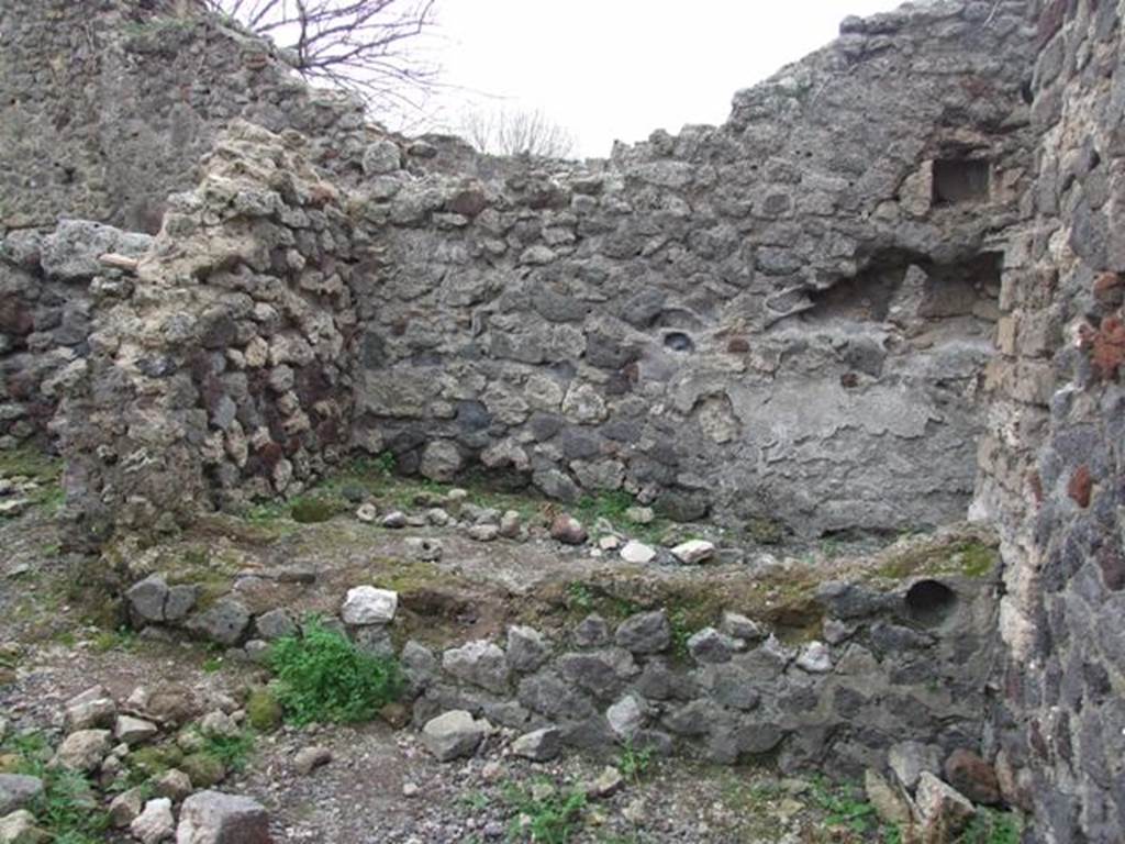 VIII.3.27 Pompeii. December 2007. Looking south from kitchen on south side of corridor, this may be a room in VIII.3.24.