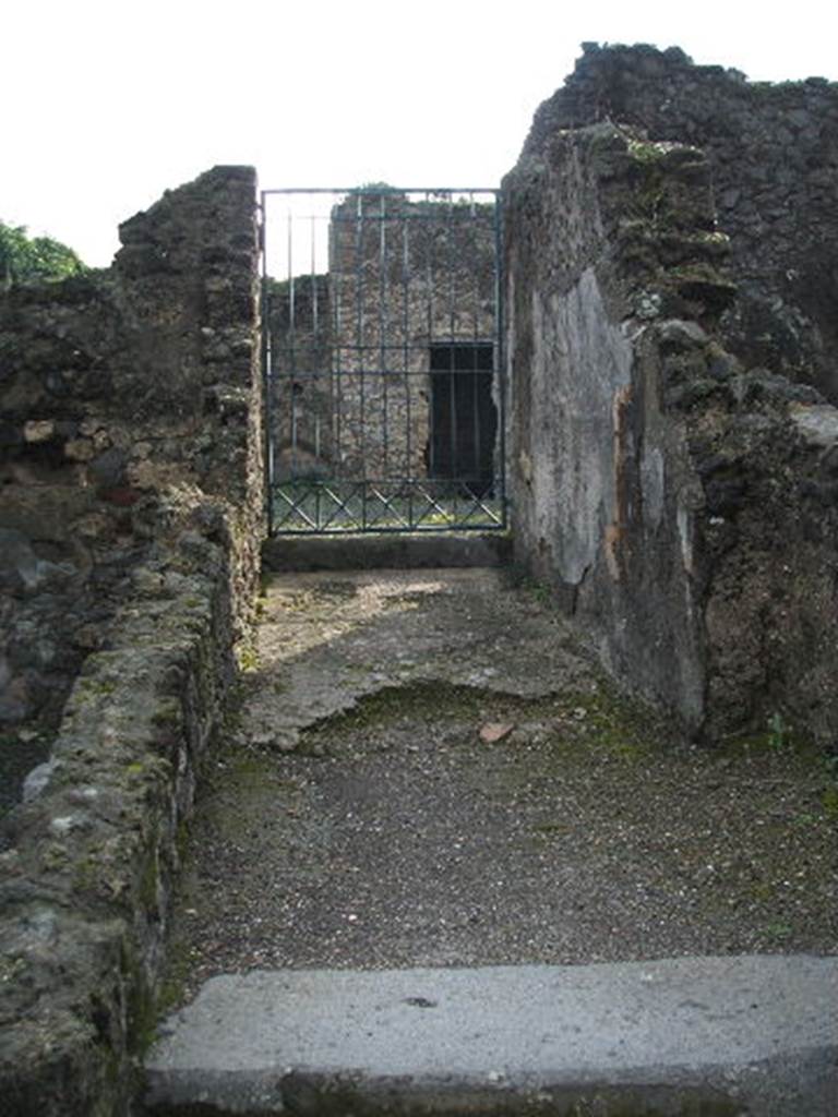 VIII.5.5 Pompeii. December 2004. Entrance fauces, looking south.