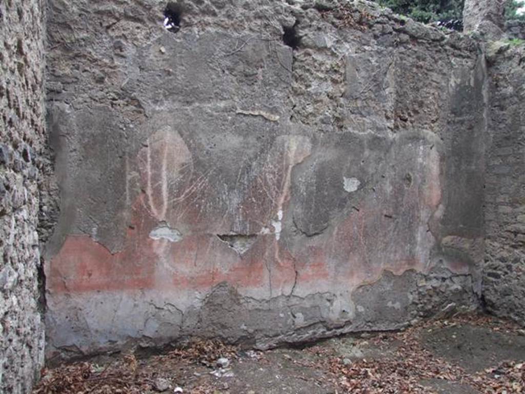 VIII.6.6 Pompeii.  December 2007.  Room on east of entrance. North wall.