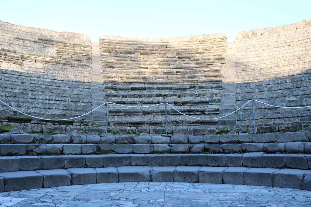 VIII.7.19 Pompeii. December 2018. Rows of seating, looking north. Photo courtesy of Aude Durand.