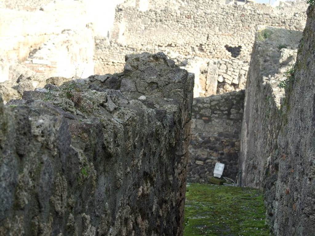 VIII.7.25  Pompeii. December 2006.  Corridor around shrine on podium.