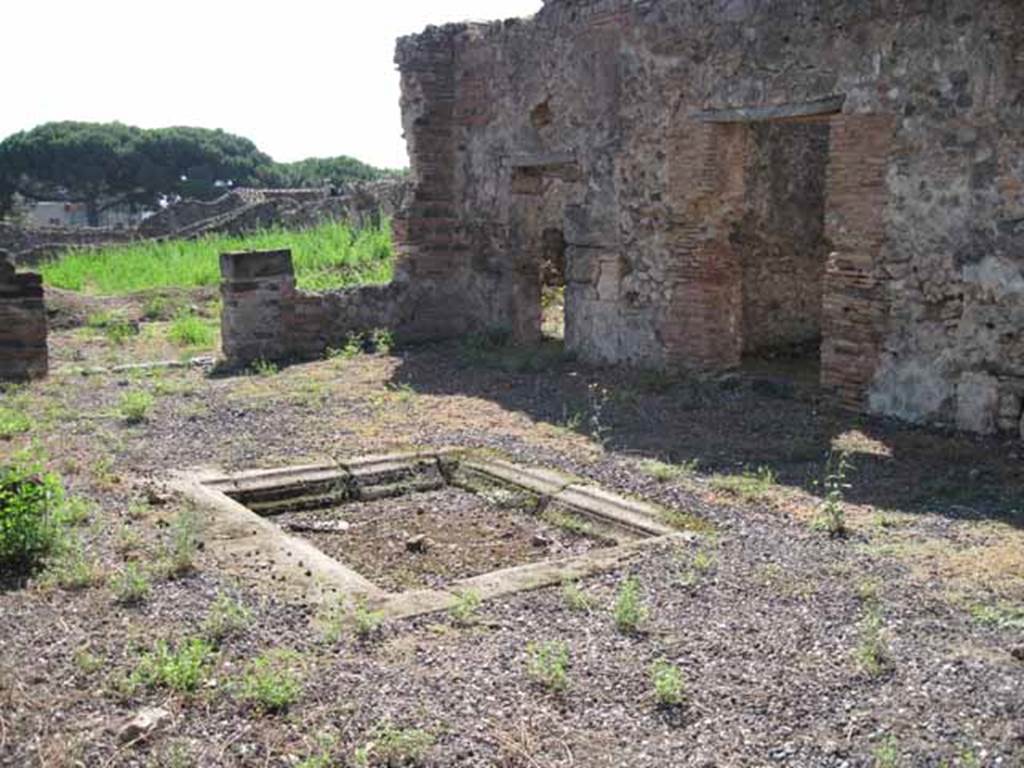 VIII.7.26 Pompeii. September 2010. Looking south-west across atrium from north east corner.  Photo courtesy of Drew Baker.
