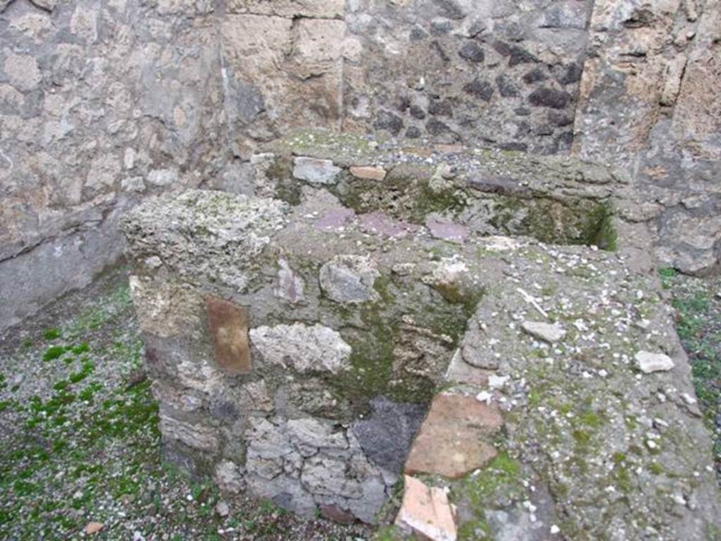 IX.1.13 Pompeii. December 2007. Counter and hearth.