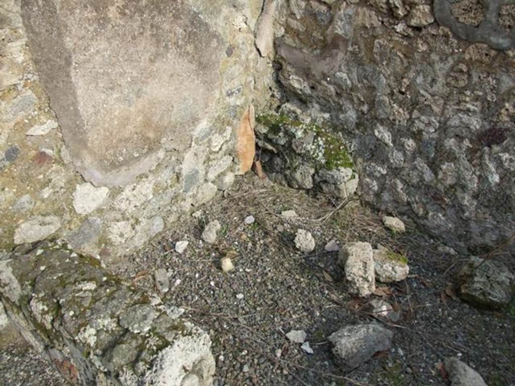 IX.2.21 Pompeii.   March 2009.  Room 8.  Kitchen area, with downpipe, and Latrine