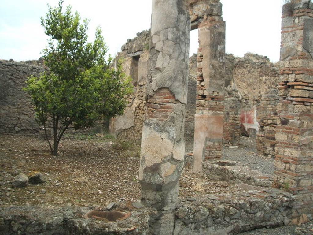 IX.2.21 Pompeii.  May 2005.  Looking north west across garden area.