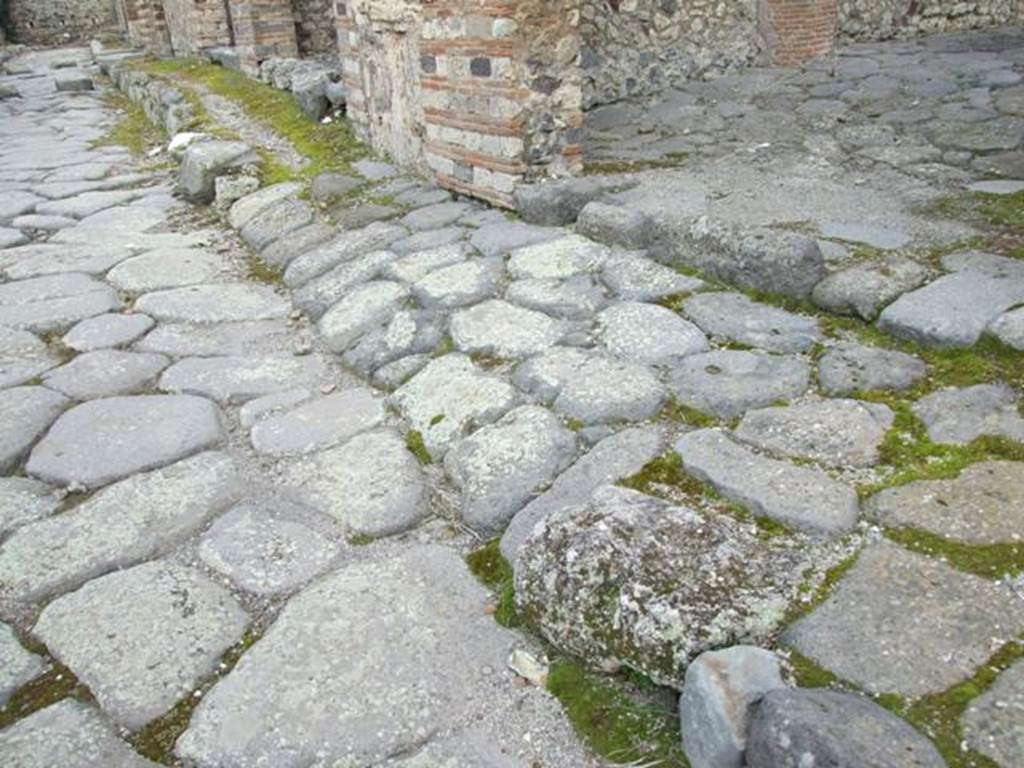 IX.2.24 Pompeii.  March 2009.   Ramp in road.