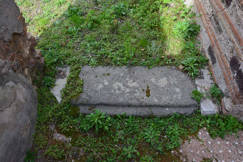 IX.5.2 Pompeii. March 2017. Room ‘i’, doorway threshold looking north towards atrium ‘b’.
Foto Christian Beck, ERC Grant 681269 DÉCOR.
