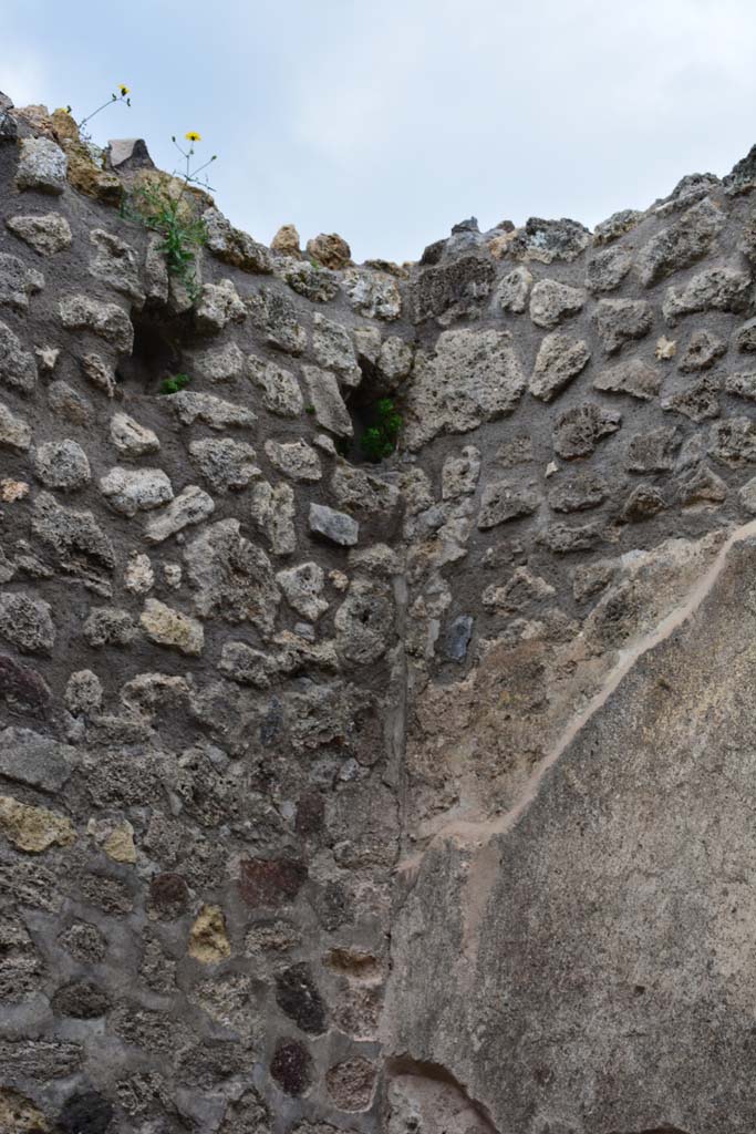 IX.5.4 Pompeii. March 2017. Room d, detail from upper north-west corner.
Foto Christian Beck, ERC Grant 681269 DCOR.

