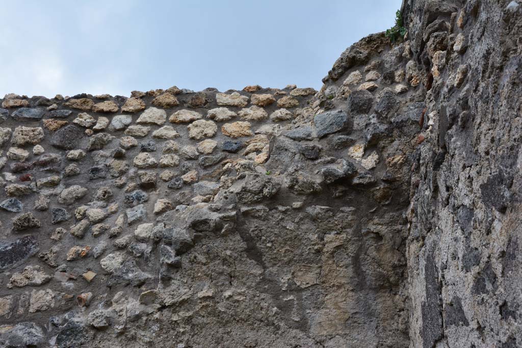 IX.5.4 Pompeii. March 2017. Room g, detail of upper north wall at east end.
Foto Christian Beck, ERC Grant 681269 DÉCOR.
