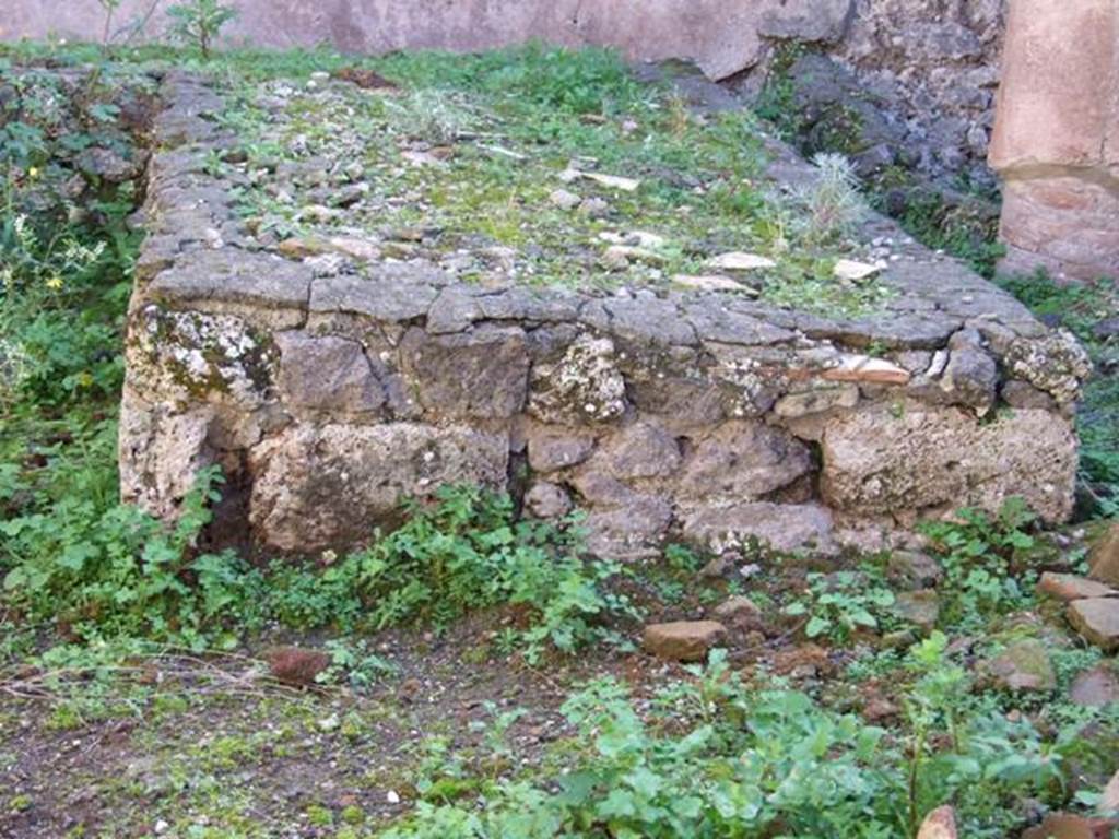 IX.5.11 Pompeii.  December 2007.Room 15.  Garden area.  Triclinium.