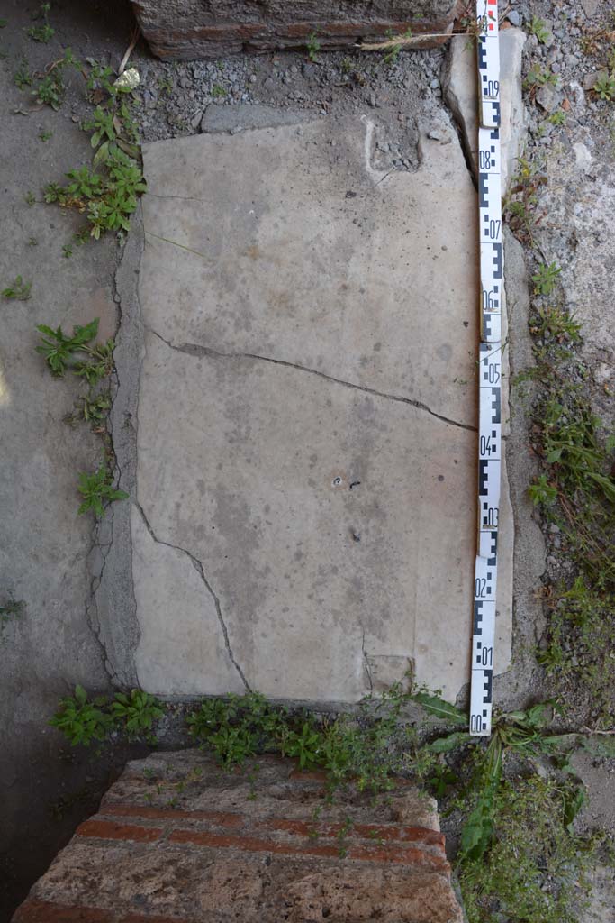 IX.5.11 Pompeii. May 2017. Room g, doorway threshold.
Foto Christian Beck, ERC Grant 681269 DCOR.
