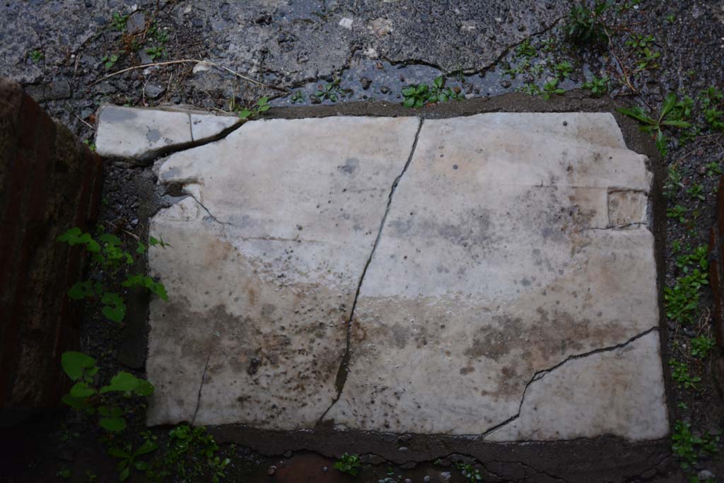 IX.5.11 Pompeii. March 2017. Room g, threshold of doorway.
Foto Christian Beck, ERC Grant 681269 DCOR.
