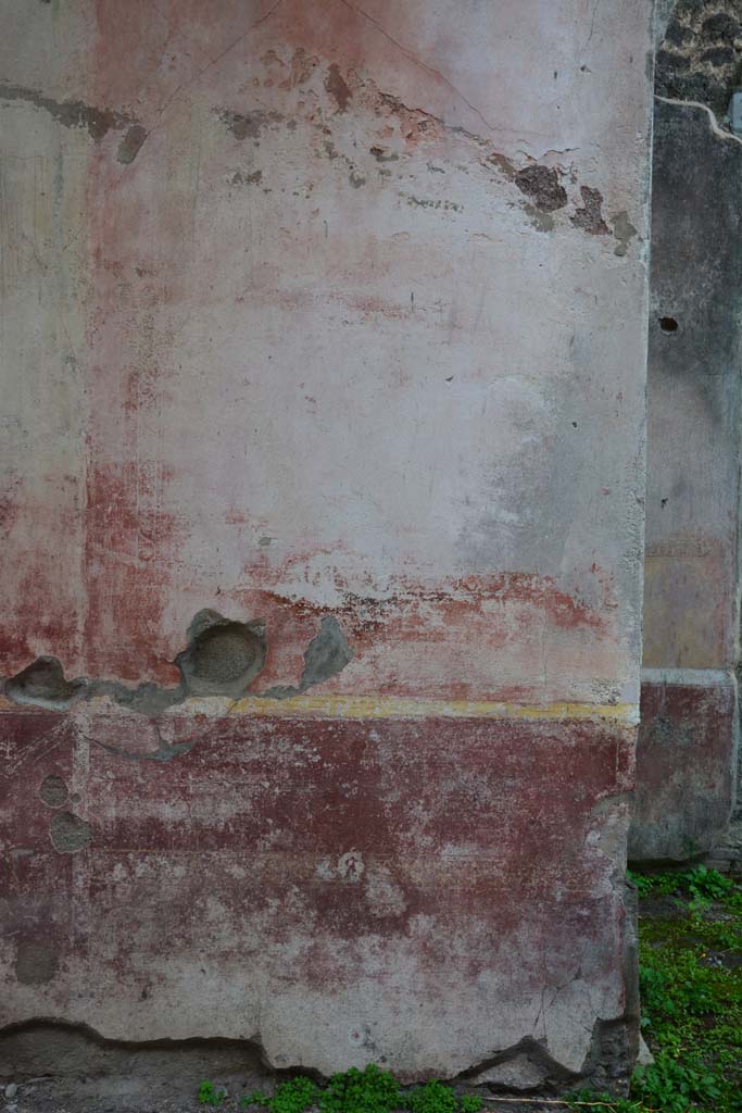 IX.5.11 Pompeii. March 2017. 
Room I (L), detail of painted swan from compartment of zoccolo on west wall.
Foto Christian Beck, ERC Grant 681269 DÉCOR.
