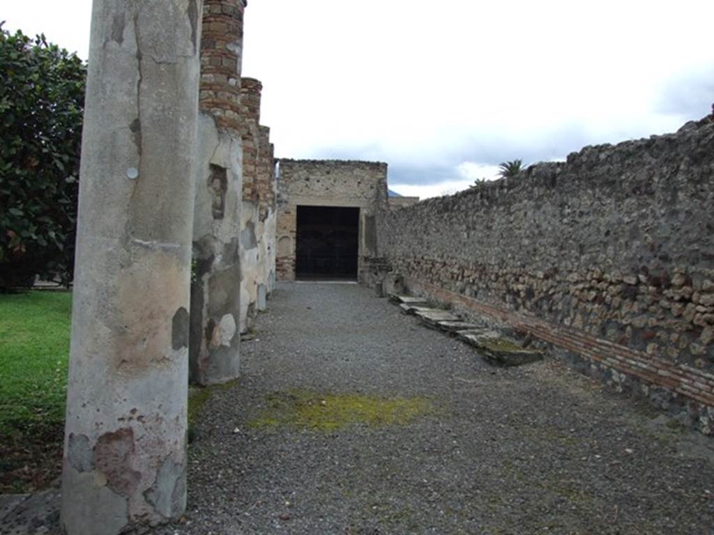 IX.8.6 Pompeii. March 2009.  East Portico area.  Looking north from outside Room 12.