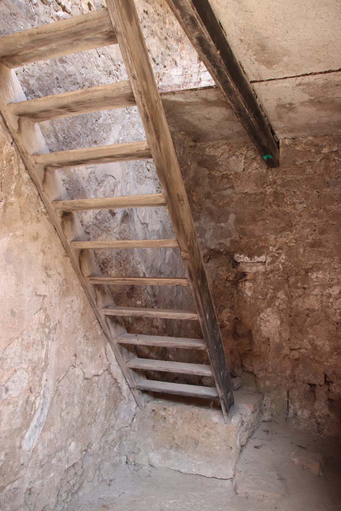 IX.11.2 Pompeii. September 2019.Modern wooden steps to upper floor.
Photo courtesy of Klaus Heese.
