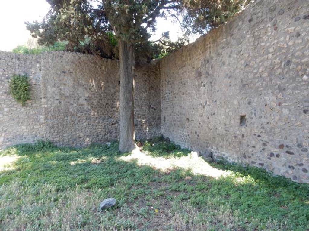 IX.14.4 Pompeii. May 2017. Looking east across south side of garden area 2. Photo courtesy of Buzz Ferebee.
